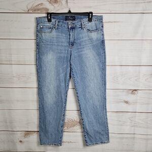 Lucky Brand Women's Sweet Crop Light Wash Denim Jeans - Size 14